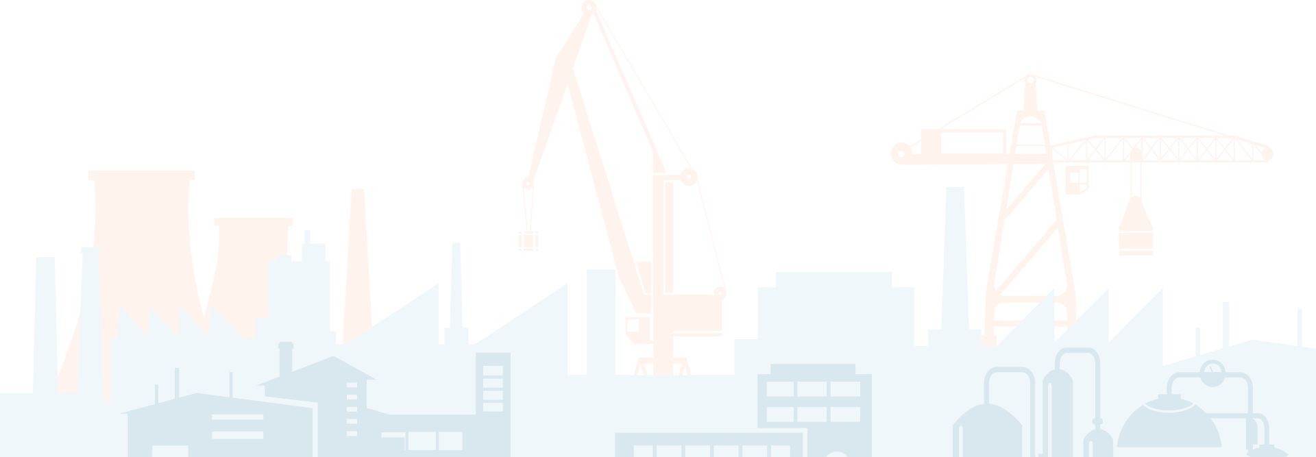 Industrial Skyline Illustration